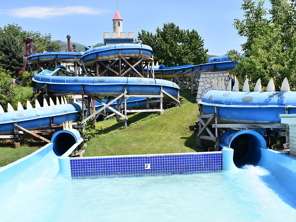 Double Dragons Water Slides at Cherry Hill Water Park, Family Fun Center & Camping Resort