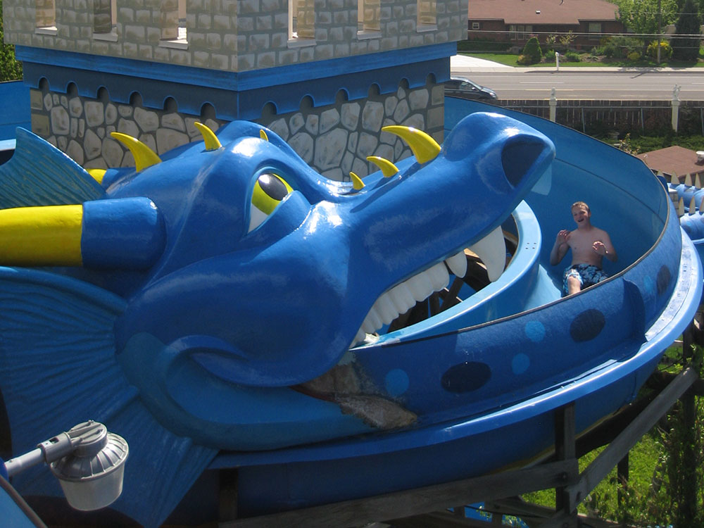 Double Dragons Water Slides at Cherry Hill Water Park, Family Fun Center & Camping Resort