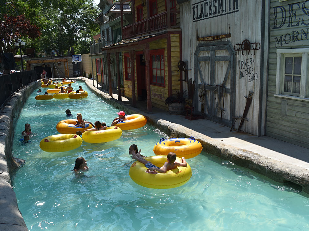 Grant's Gulch Lazy River at Cherry Hill Water Park, Family Fun Center & Camping Resort